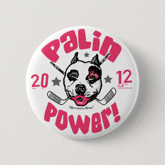 Palin Power Pit Bull 2012 Button