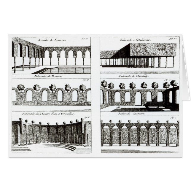 Palisade designs, from 'Theory and Practice of Gar (Front Horizontal)