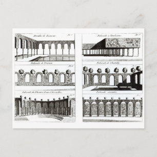 Palisade designs, from 'Theory and Practice of Gar Postcard