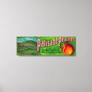 Palisade Peach Label Canvas Print