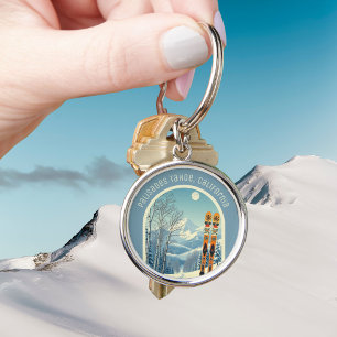 Palisades Tahoe California ski holiday souvenir Key Ring