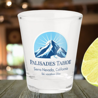 Palisades Tahoe California ski resort souvenir Shot Glass