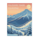Palisades Tahoe California Ski vacation Postcard