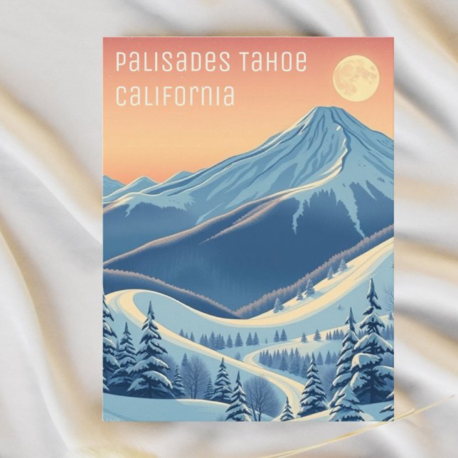 Palisades Tahoe California Ski vacation Postcard (Creator Uploaded)