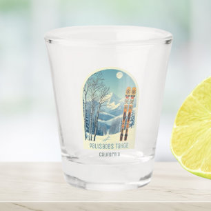 Palisades Tahoe California vacation shot glass