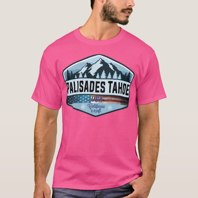 Palisades Tahoe Usa Ski Skiing  California 	 	 01  T-Shirt (Front)