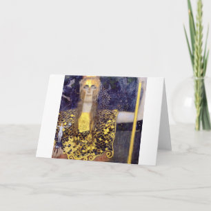 Pallas Athena, Gustav Klimt Card