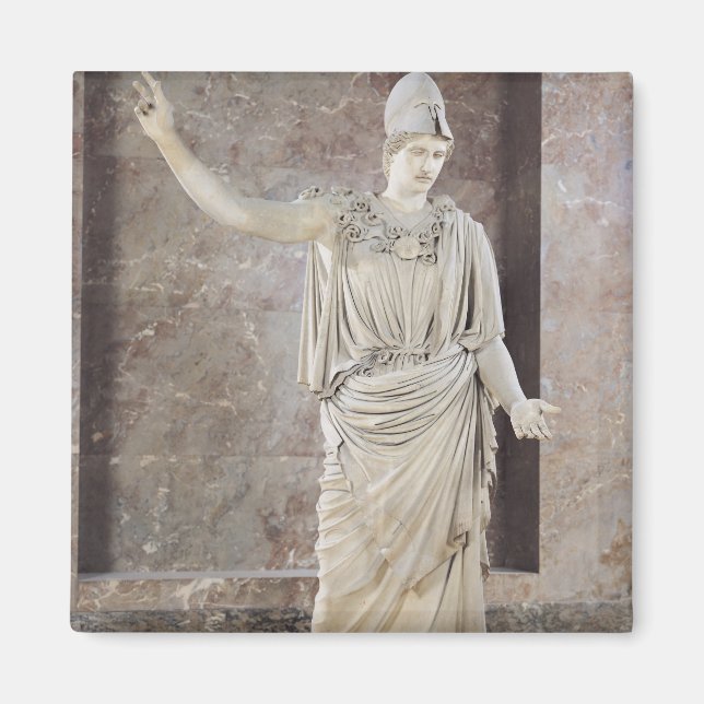 Pallas de Velletri, statue of helmeted Athena Magnet (Front)