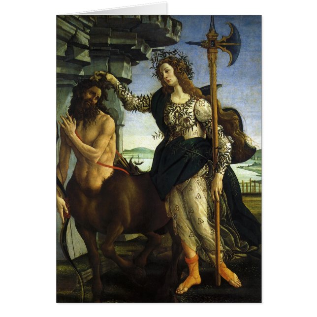 Pallas (Minerva) and Centaur by Sandro Botticelli (Front)
