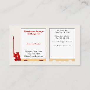 Pallet Boxes Standard, 3.5" x 2.0" Business Card