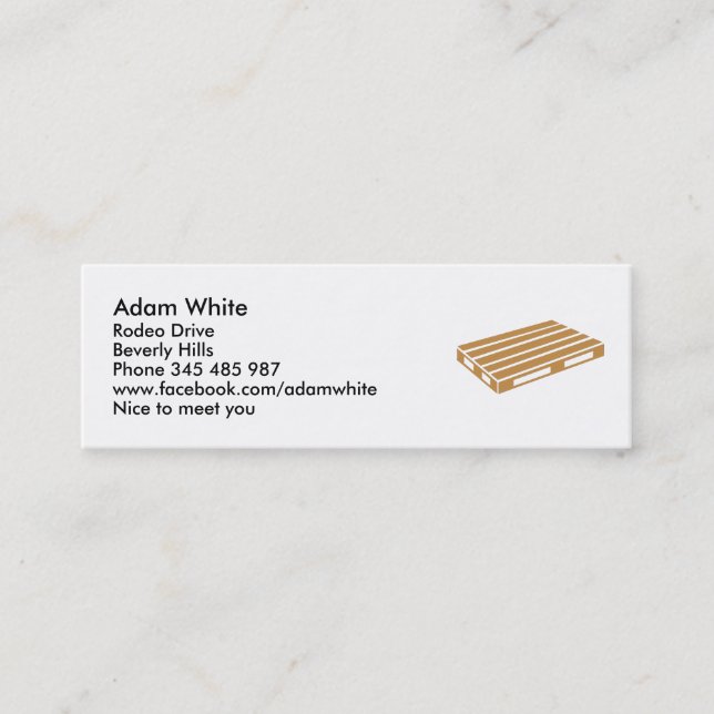 Pallet Mini Business Card (Front)