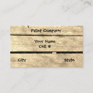 pallets Storage Products Business Card