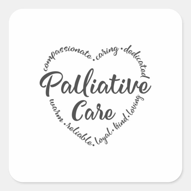 Palliative Care, Hospice, hospice worker Square Sticker (Front)