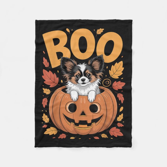 Pallon Costume On Pumpkin Halloween Pallon  Fleece Blanket (Front)