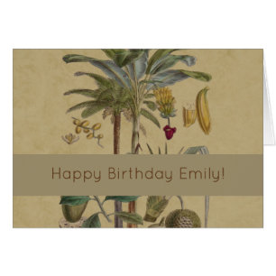 Palm Antique Tropical Fruit Botanical Art