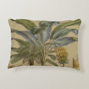 Palm Antique Tropical Fruit Botanical Art Decorative Cushion