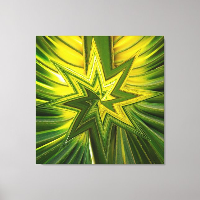 Palm Art 4 Wrapped Canvas (Front)