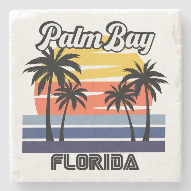 Palm Bay,Florida Stone Coaster (Front)
