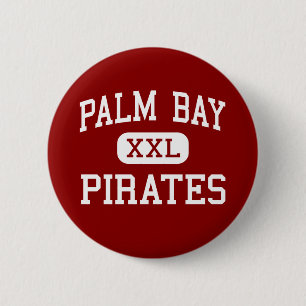 Palm Bay - Pirates - High - Melbourne Florida 6 Cm Round Badge