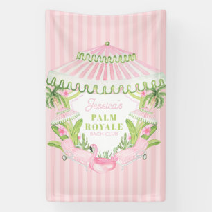 Palm Beach Cabana Bach Club Bachelorette Banner
