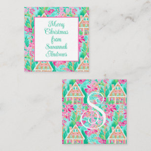 Palm Beach Christmas Gingerbread House Enclosure Card