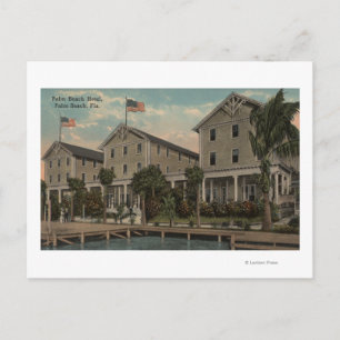 Palm Beach, FL - Exterior View of Palm Beach Postcard