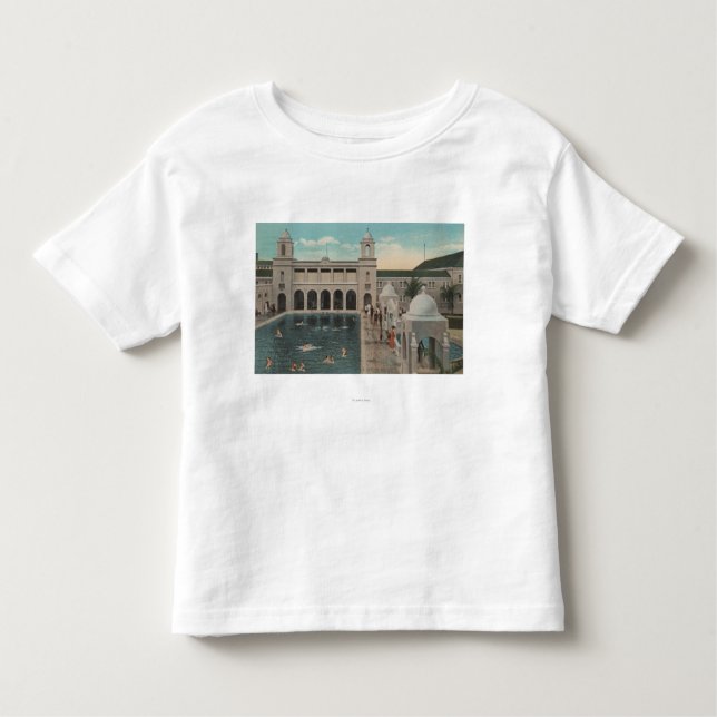 Palm Beach, FL - Outdoor View of Pool & Casino Toddler T-Shirt (Front)