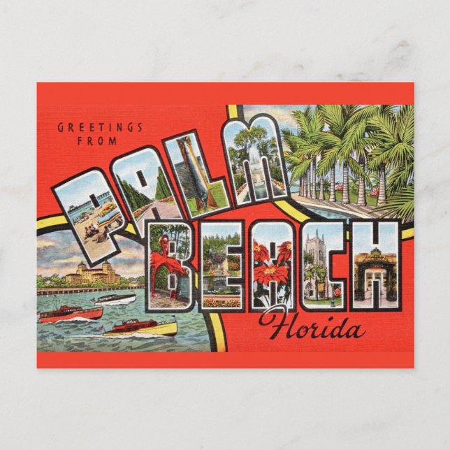 Palm Beach FL Postcard (Front)