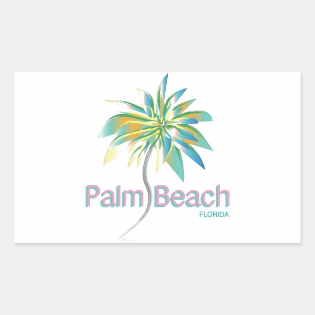 Palm Beach, Florida Rectangular Sticker (Front)