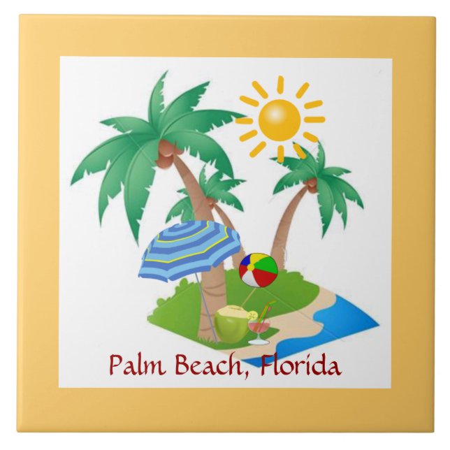 Palm Beach, Florida  Tile (Front)