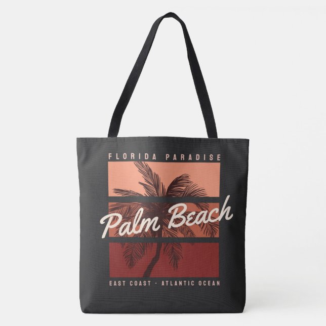 Palm Beach Florida Tote Bag (Front)