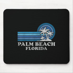 Palm Beach Florida Vintage Family Summer Vacation Mouse Pad