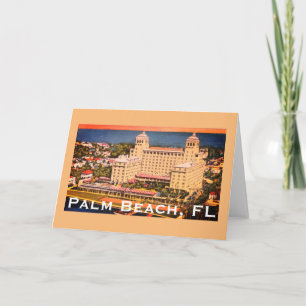 Palm Beach, Florida - Vintage Skyline Photo Card