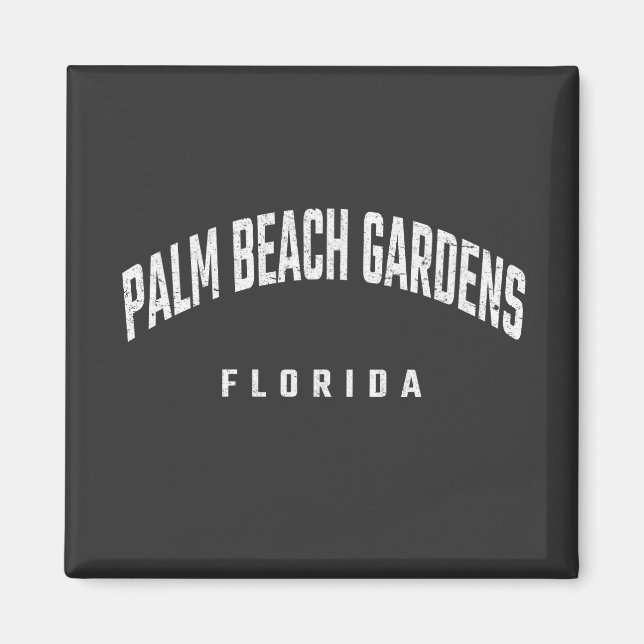 Palm Beach Gardens Florida FL Magnet (Front)