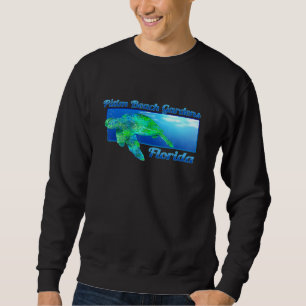 Palm Beach Gardens Florida Swimming Sea Turtle Sweatshirt