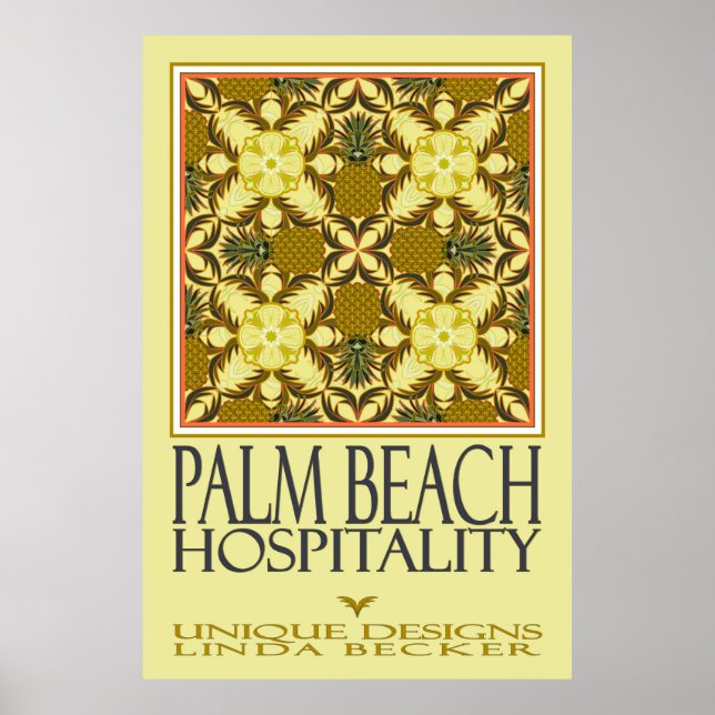 Palm Beach Hospitality Poster (Front)