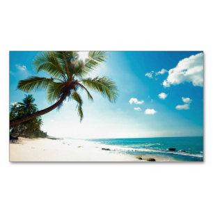 Palm Beach House Rental Travel Agent Spa Boutique Magnetic Business Card