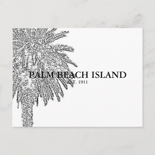 PALM BEACH ISLAND POSTCARD (Front)