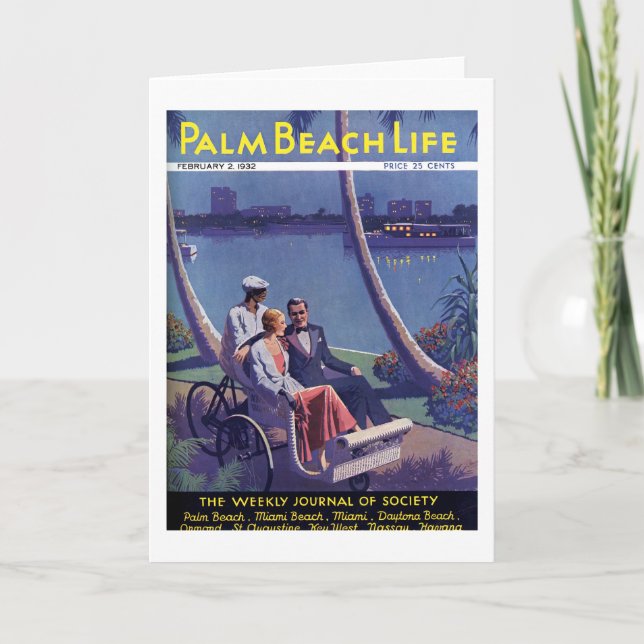 Palm Beach Life #4 note card (Front)