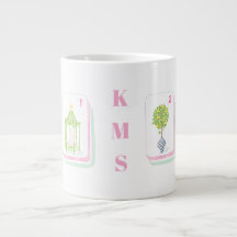 Palm Beach Mahjong Tile Personalised 15 Oz
