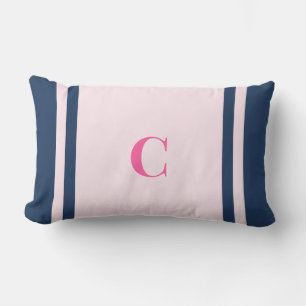 Palm Beach Preppy Monogram Lumbar Pillow