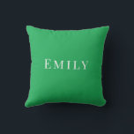 Palm Beach Preppy Personalized Name Throw Pillow<br><div class="desc">Colorful Custom Name Dorm Pillow | Preppy College Dorm Decor Brighten your space with this Palm Beach preppy personalized name throw pillow, featuring a bold custom name in vibrant resort-inspired colors. Designed with a clean script style and cheerful coastal palette, this pillow adds personality and color to college dorm rooms,...</div>