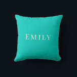 Palm Beach Preppy Personalized Name Throw Pillow<br><div class="desc">Colorful Custom Name Dorm Pillow | Preppy College Dorm Decor Brighten your space with this Palm Beach preppy personalized name throw pillow, featuring a bold custom name in vibrant resort-inspired colors. Designed with a clean script style and cheerful coastal palette, this pillow adds personality and color to college dorm rooms,...</div>