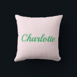 Palm Beach Preppy Personalized Name Throw Pillow<br><div class="desc">Colorful Custom Name Dorm Pillow | Preppy College Dorm Decor Brighten your space with this Palm Beach preppy personalized name throw pillow, featuring a bold custom name in vibrant resort-inspired colors. Designed with a clean script style and cheerful coastal palette, this pillow adds personality and color to college dorm rooms,...</div>