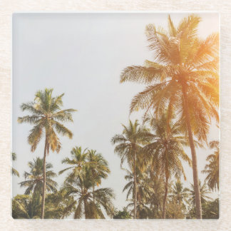 Palm Beach Scenic View Glass Coaster