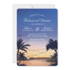 Palm Beach Sunset String Lights Rehearsal Dinner