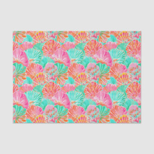 Palm Beach Tropical Island Ocean Seashells Tissue Paper