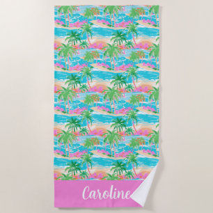 Palm Beach Tropical Island Towel