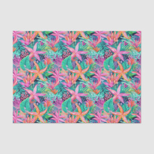 Palm Beach Tropical Island Underwater Starfish Tissue Paper