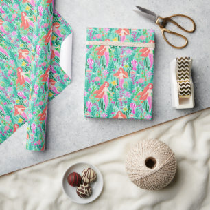 Palm Beach Tropical Mermaids Wrapping Paper